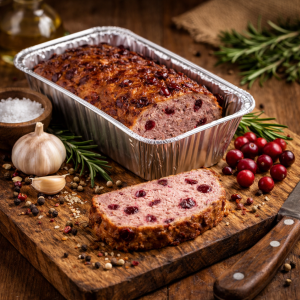  Baked Pork Pâté with Cranberries (Loaf Pan)