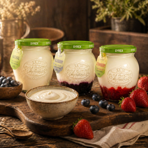  Zestaw jogurtów kozich 3 x 210 g Naturalny, borówkowy i truskawkowy