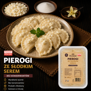 PIEROGI  ZE SŁODKIM SEREM