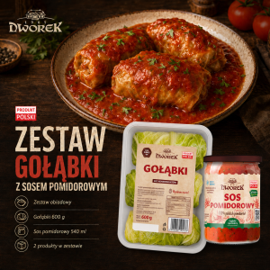  Zestaw: Gołąbki z sosem pomidorowym