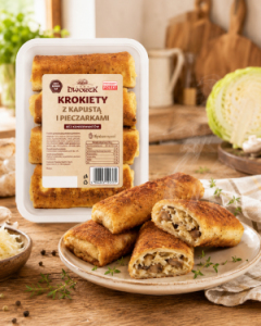   CROQUETTES WITH CABBAGE AND MUSHROOMS