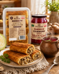  SET: CABBAGE CROQUETTES + CLEAR RED BORSCHT