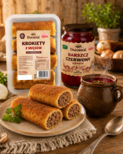  ZESTAW: KROKIETY Z MIĘSEM + BARSZCZ CZERWONY