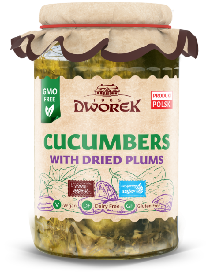 CUCUMBERS WITH DRIED PLUMS