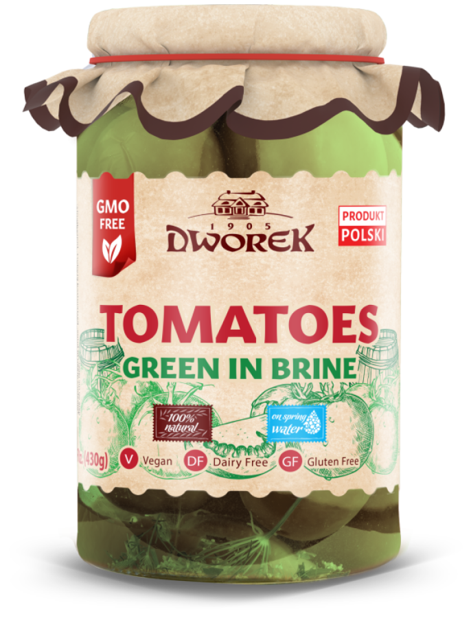 TOMATOES GREEN IN BRINE