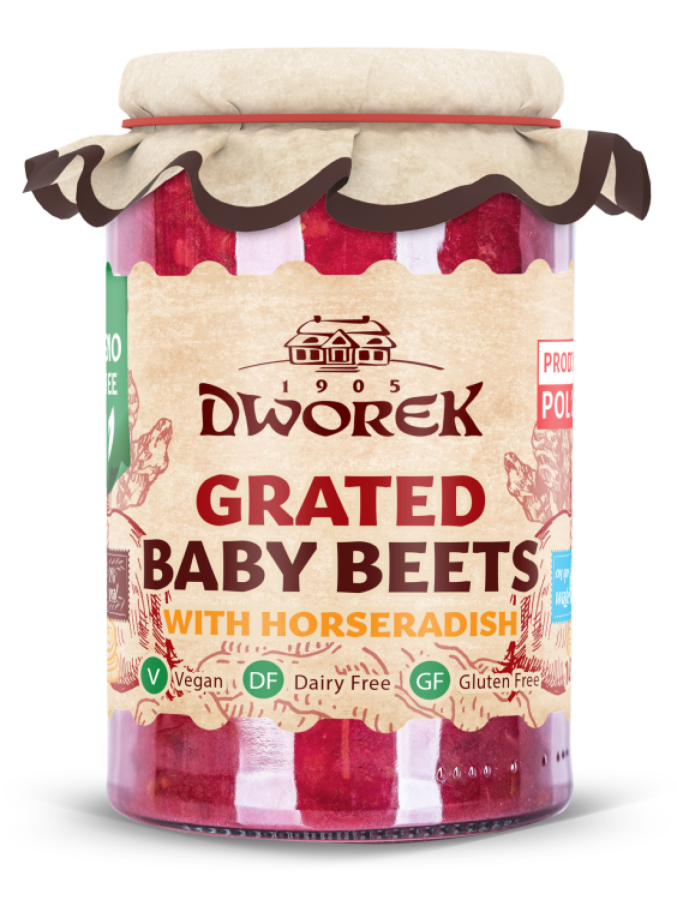 GRATED BABY BEETS WITH HORSERADISH