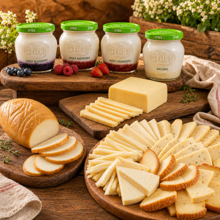 Family Regional Set Sheep yogurts, mountain cheeses, smoked oscypek and butter
